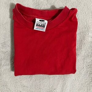 Red pro club T shirt,size L